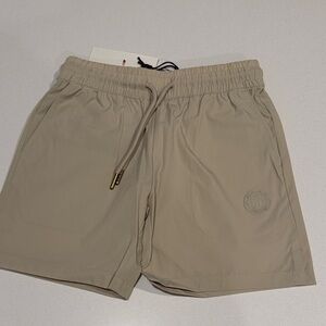 Kids Beige Drawstring Shorts